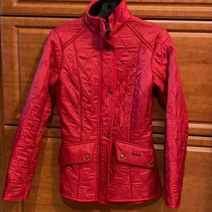 Barbour red jacket size 2